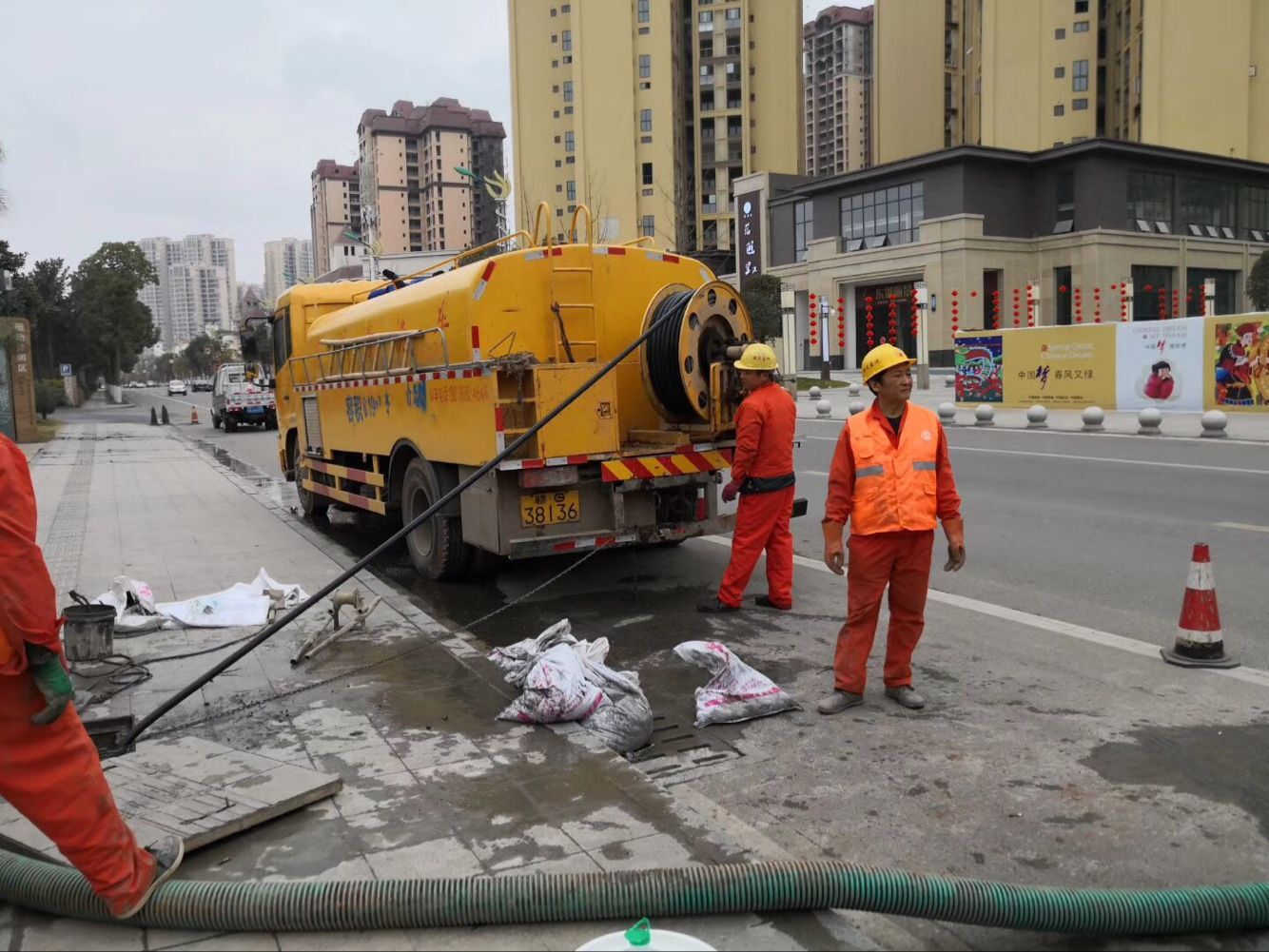 河东区街道排污管道清淤-管道清洗